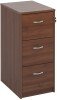 Dams Executive Filing Cabinet - 3 Drawer - Walnut