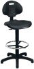 TC Laboratory Chair with Draughtsman Extension Kit - Black