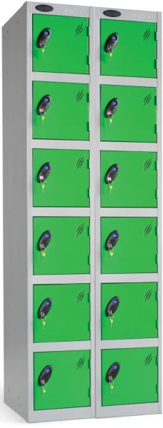 Probe Six Door Nest of 2 Steel Lockers - 1780 x 610 x 380mm