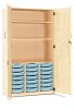 Monarch 21 Shallow Tray Storage Cupboard with Lockable Doors
