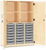 Monarch 24 Shallow Tray Storage Cupboard with Lockable Doors