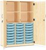 Monarch 24 Shallow Tray Storage Cupboard with Lockable Doors