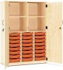 Monarch 24 Shallow Tray Storage Cupboard with Lockable Doors