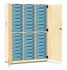 Monarch 48 Shallow Tray Storage Cupboard with Lockable Doors