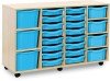 Monarch Classic Tray Storage Unit 16 Shallow 4 Deep and 3 Extra Deep Tray Units Without Doors