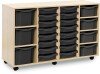 Monarch Classic Tray Storage Unit 16 Shallow 4 Deep and 3 Extra Deep Tray Units Without Doors