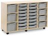 Monarch Classic Tray Storage Unit 16 Shallow 4 Deep and 3 Extra Deep Tray Units Without Doors