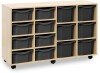 Monarch Classic Tray Storage Unit 8 Deep and 6 Extra Deep Tray Units Without Doors