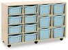 Monarch Classic Tray Storage Unit 8 Deep and 6 Extra Deep Tray Units Without Doors