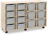 Monarch Classic Tray Storage Unit 8 Deep and 6 Extra Deep Tray Units Without Doors