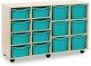 Monarch Classic Tray Storage Unit 8 Deep and 6 Extra Deep Tray Units Without Doors