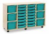 Monarch Classic Tray Storage Unit 16 Shallow and 6 Extra Deep Tray Units Without Doors