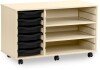 Monarch 6 Shallow Tray Unit with 2 Adjustable Shelves