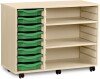 Monarch 8 Shallow Tray Unit with 2 Adjustable Shelves