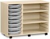 Monarch 8 Shallow Tray Unit with 2 Adjustable Shelves