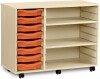 Monarch 8 Shallow Tray Unit with 2 Adjustable Shelves
