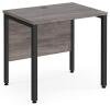 Dams Maestro 25 Bench Leg Desk 800mm x 600mm - Grey Oak