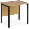 Dams Maestro 25 Bench Leg Desk 800mm x 600mm - Oak