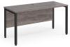 Dams Maestro 25 Bench Leg Desk 1400mm x 600mm - Grey Oak