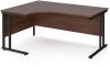Dams Maestro 25 Corner Desk with Twin Cantilever Legs - 1600 x 1200mm - Walnut