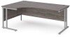 Dams Maestro 25 Corner Desk with Twin Cantilever Legs - 1800 x 1200mm - Grey Oak