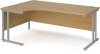 Dams Maestro 25 Corner Desk with Twin Cantilever Legs - 1800 x 1200mm - Oak