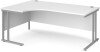 Dams Maestro 25 Corner Desk with Twin Cantilever Legs - 1800 x 1200mm - White
