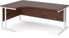 Dams Maestro 25 Corner Desk with Twin Cantilever Legs - 1800 x 1200mm - Walnut