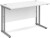 Dams Bulk Rectangular Desk with Twin Cantilever Leg - 1400 x 600mm