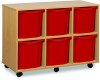 Monarch 6 Jumbo Tray Unit (Horizontal) - Red