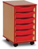 Monarch 6 Shallow Tray Unit - Red