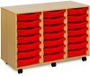 Monarch 21 Shallow Tray Unit - Red