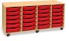 Monarch 24 Shallow Tray Unit - Red