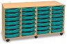Monarch 28 Shallow Tray Unit - Turquoise