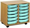 Monarch 12 Shallow Tray Unit - Light Blue