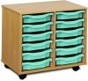 Monarch 12 Shallow Tray Unit - Metal Blue