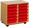Monarch 12 Shallow Tray Unit - Red