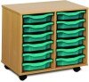Monarch 12 Shallow Tray Unit - Turquoise