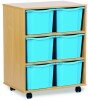 Monarch 6 Extra Deep Tray Unit - Cyan