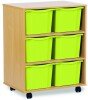 Monarch 6 Extra Deep Tray Unit - Lime