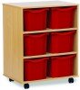 Monarch 6 Extra Deep Tray Unit - Red