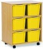 Monarch 6 Extra Deep Tray Unit - Yellow