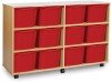Monarch 12 Extra Deep Tray Unit - Red