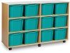 Monarch 12 Extra Deep Tray Unit - Turquoise