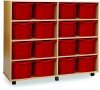 Monarch 16 Extra Deep Tray Unit - Red