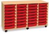 Monarch 32 Shallow Tray Unit - Red