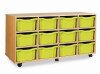 Monarch 24 Shallow / 12 Deep Combination Tray Unit - Lime