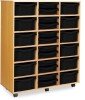 Monarch Classic Tray Storage Unit 24 trays, 12 Shallow and 12 Deep - Black