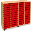 Monarch 48 Shallow Tray Unit - Red
