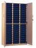 Monarch 60 Shallow Tray Storage Cupboard with Lockable Doors - Dark Blue
